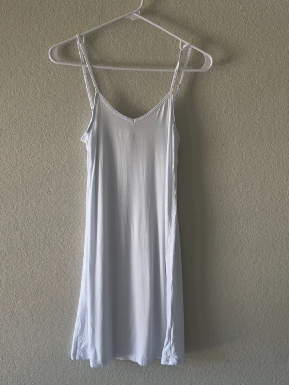 Classic White Adjustable Strap Camisole / Slip Top